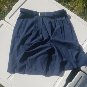 Vintage Navy Blue Women's Shorts
